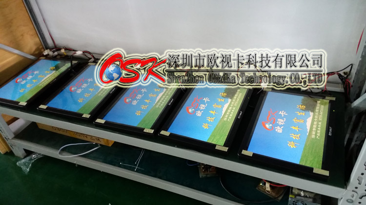 歐視卡黑款19寸車載安卓廣告?zhèn)髅綑C(jī) 安卓WIFI