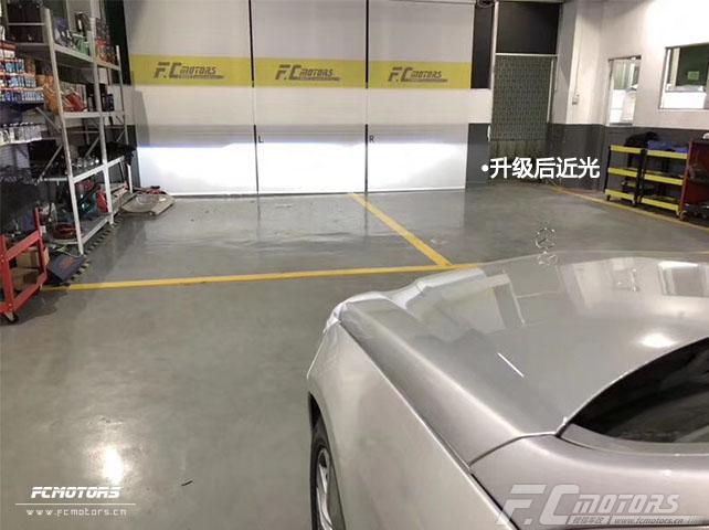 鋒程車改-東莞南城奔馳e200大燈升級進(jìn)口海拉五雙光透鏡