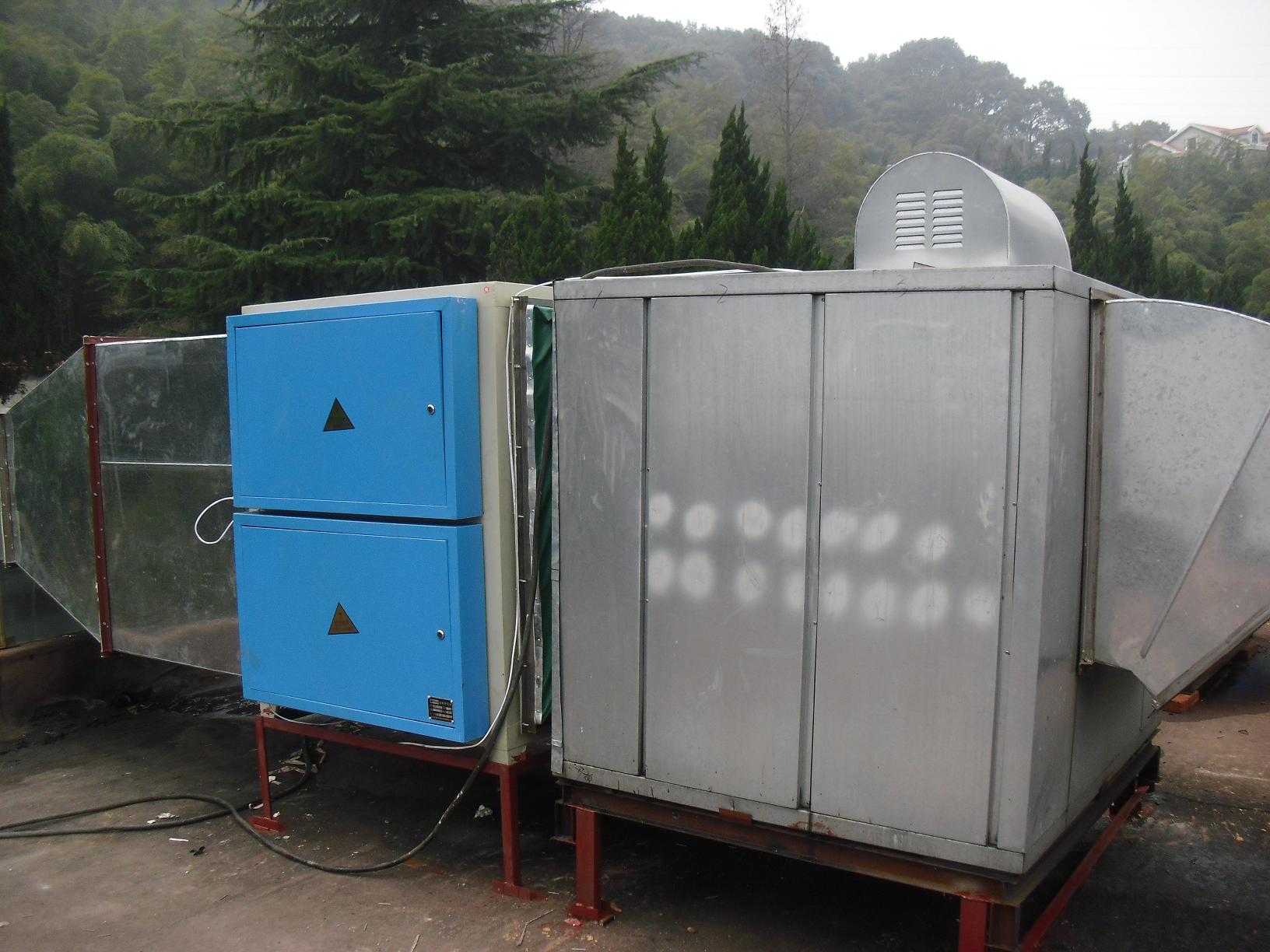 寧波16000風(fēng)量廚房油煙凈化器、LJDY-B型高空排放油煙凈化器
