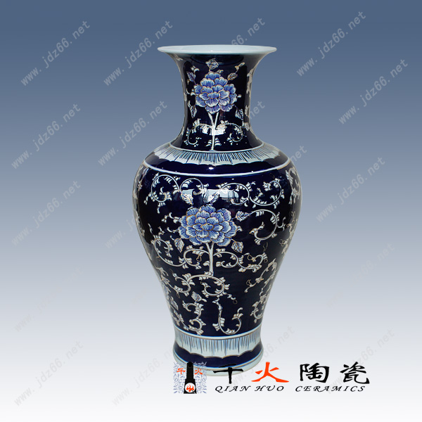 景德鎮(zhèn)陶瓷大花瓶 現(xiàn)代簡約時尚 客廳 臥室 書房擺放陶瓷花瓶