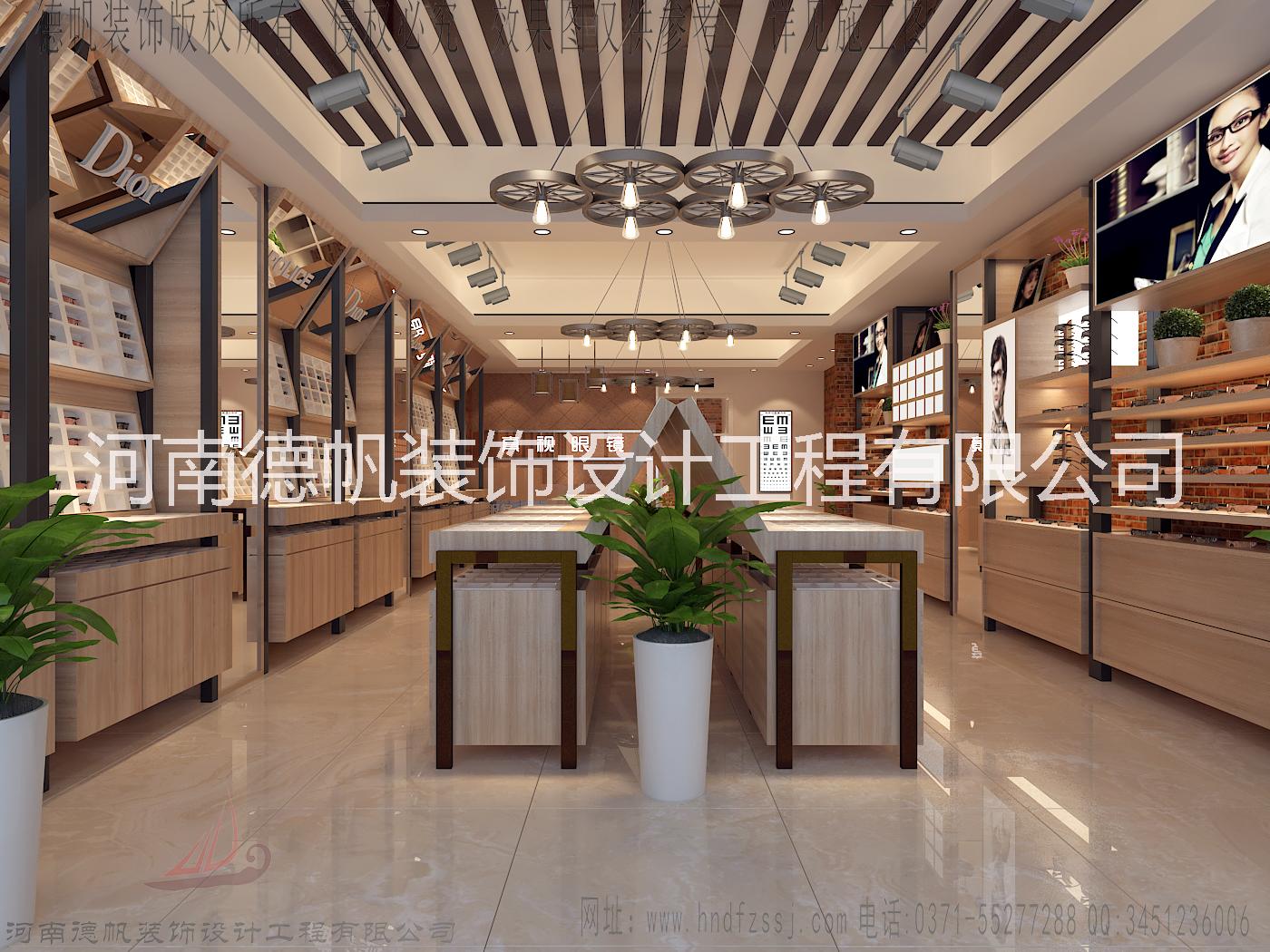 聊城眼鏡店設(shè)計裝修 眼鏡展柜制作 眼鏡柜臺制作 烤漆柜臺制作