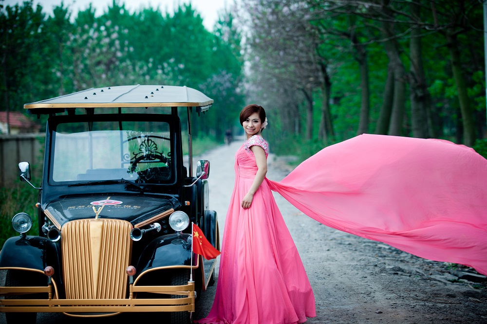 廠家批發(fā) 8座電動(dòng)老爺車 旅游四輪車 代步車