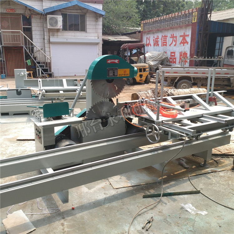 供應(yīng)新型自動(dòng)木工圓木推臺(tái)鋸 廠家批發(fā)2.5米原木推臺(tái)鋸