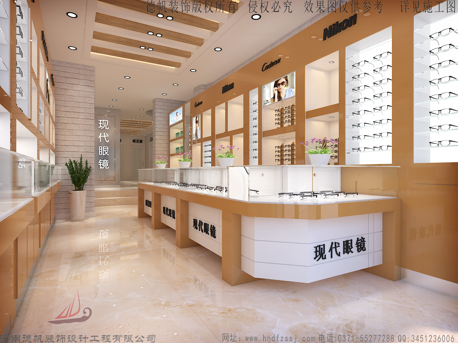 張家口眼鏡店裝修公司眼鏡展柜制作 張家口眼鏡展柜生產(chǎn)廠家眼鏡店裝修效果圖