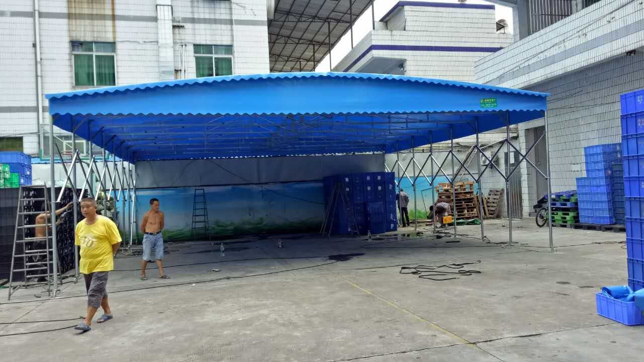 定制大型室外活動棚移動式推拉雨棚