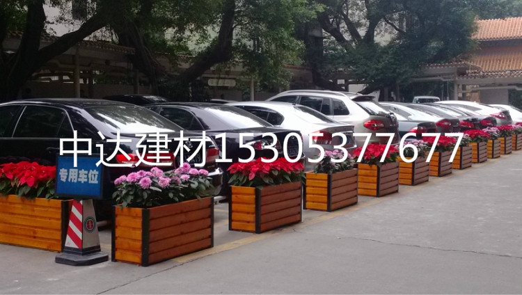 棗莊出售水泥仿木花箱花桶