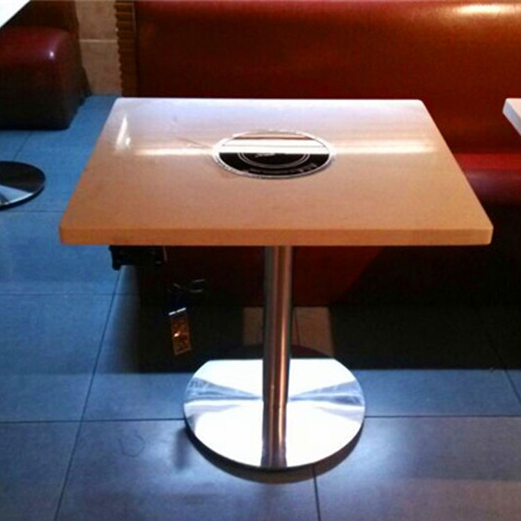 實木無煙凈化火鍋桌椅 大理石火鍋桌椅