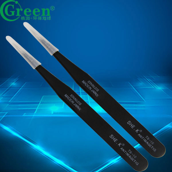 格潤防靜電尖咀TS-10不銹鋼鑷