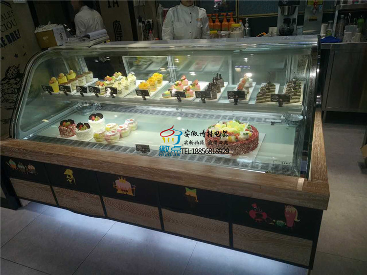 安慶供應(yīng)矮弧形蛋糕柜新款慕斯展示柜后開門西點(diǎn)蛋糕柜矮弧形蛋糕展示柜