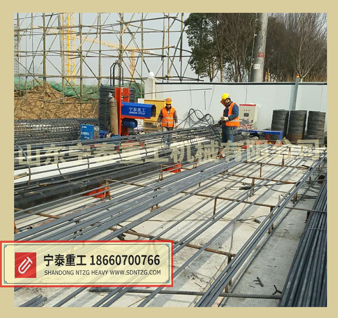 實用型樁基鋼筋籠自動滾焊機，可配備施工隊