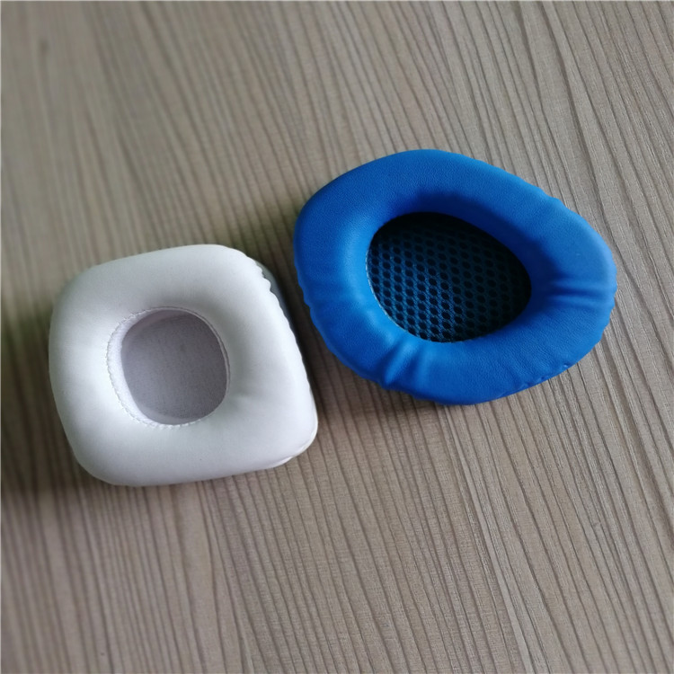 廠家直銷蛋白皮海綿耳機套/彩色皮耳套/針車熱壓加工成型