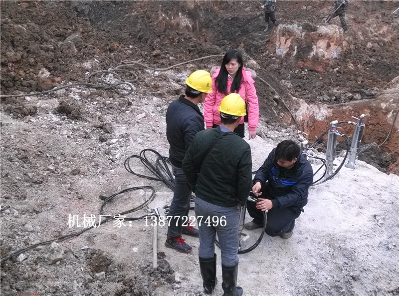 供應柳州*一機三槍FL90劈裂機 液壓巖石劈裂機