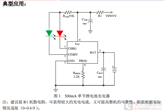 SD8067 線性鋰離子電池充電IC：4.35V、4.2V、3.7V  充電座、移動(dòng)電源*料