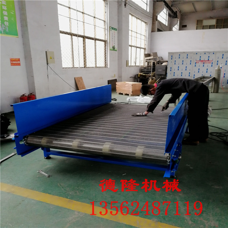 長城網(wǎng)帶輸送機不銹鋼馬蹄鏈輸送線