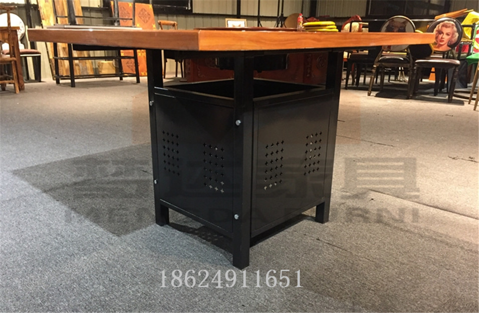 火鍋桌椅組合定做串串香大理石桌椅餐廳串串香大理石電磁爐火鍋桌