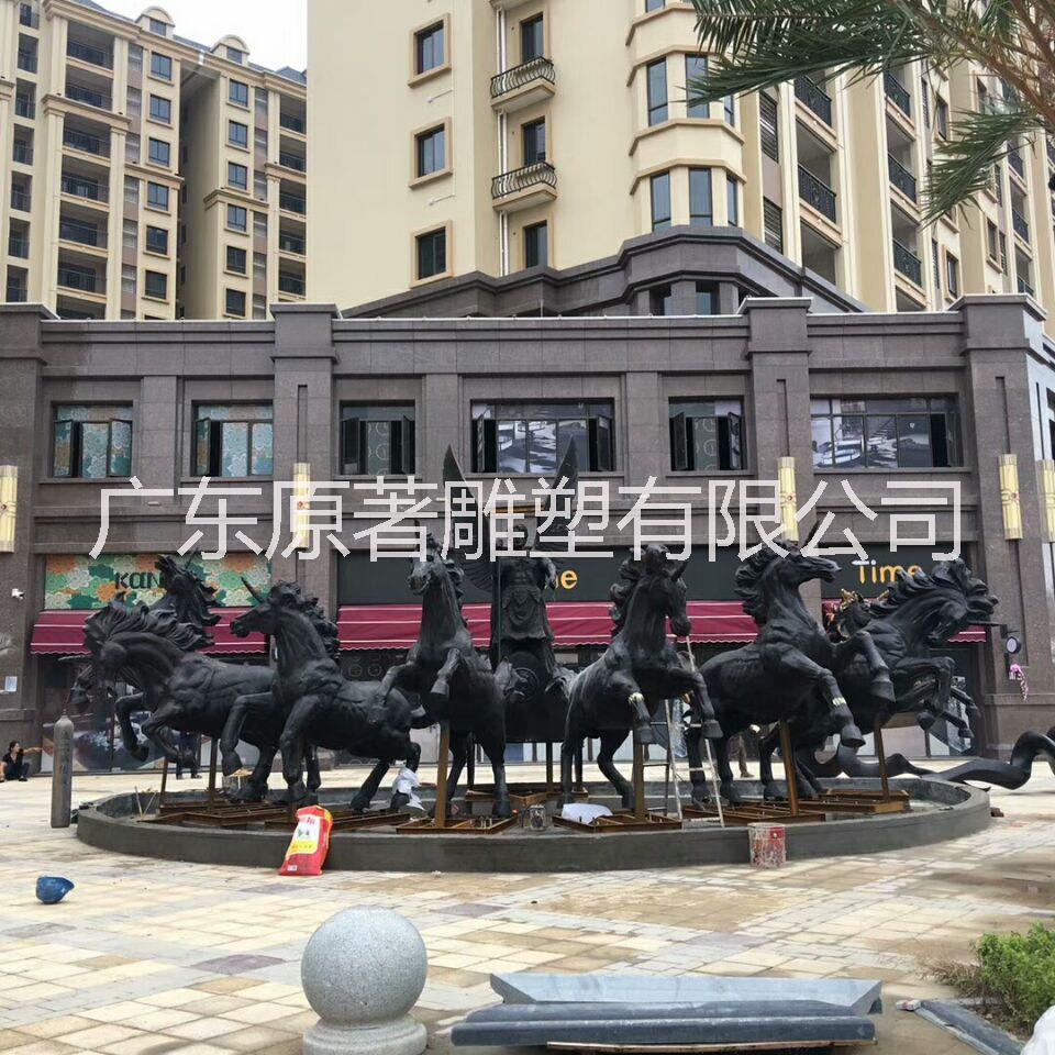 鑄銅阿波羅戰(zhàn)車雕塑，公園小區(qū)景觀雕塑擺件，湖南鑄銅雕塑工廠制作