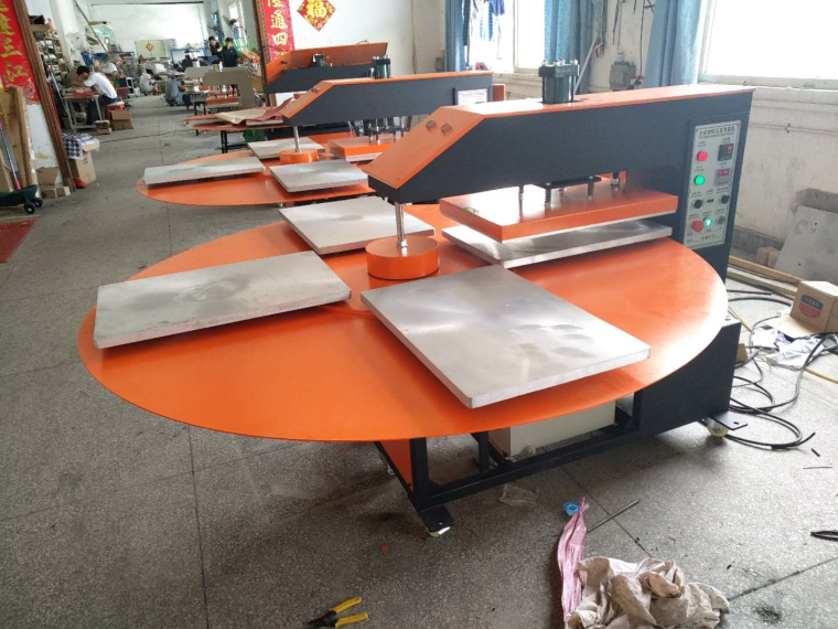 廠家直銷自動四工位旋轉(zhuǎn)燙畫機 液壓自動四工位壓機40*60CM