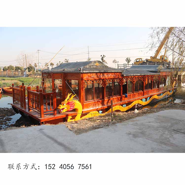 畫舫船  畫舫船仿古船 純手工木船