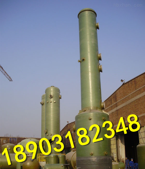 磚廠化工廠玻璃鋼脫硫除塵塔是什么原理怎么使用