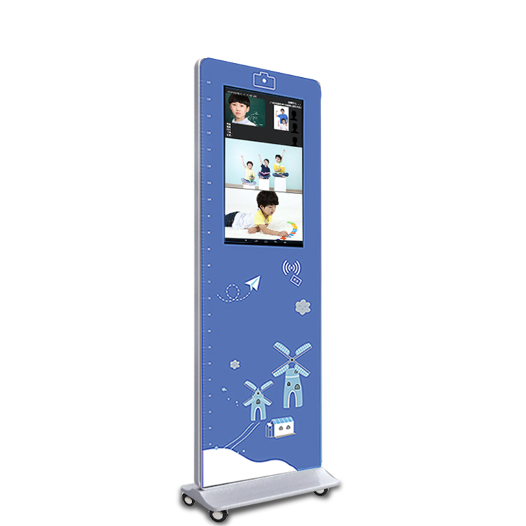 21.5寸立式學(xué)生簽到機(jī)WiFi智能幼兒園刷卡考勤機(jī)