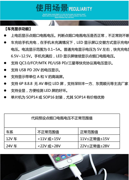 深圳LED數(shù)碼管廠(chǎng)家數(shù)顯方案車(chē)充顯示方案快充顯示方案帶AV單位數(shù)碼管