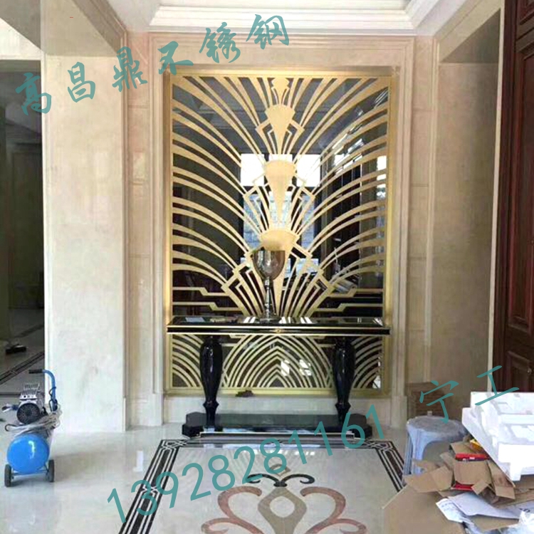 長沙金屬隔斷 【高昌鼎】餐廳隔斷不銹鋼屏風  不銹鋼屏風長沙金屬隔斷