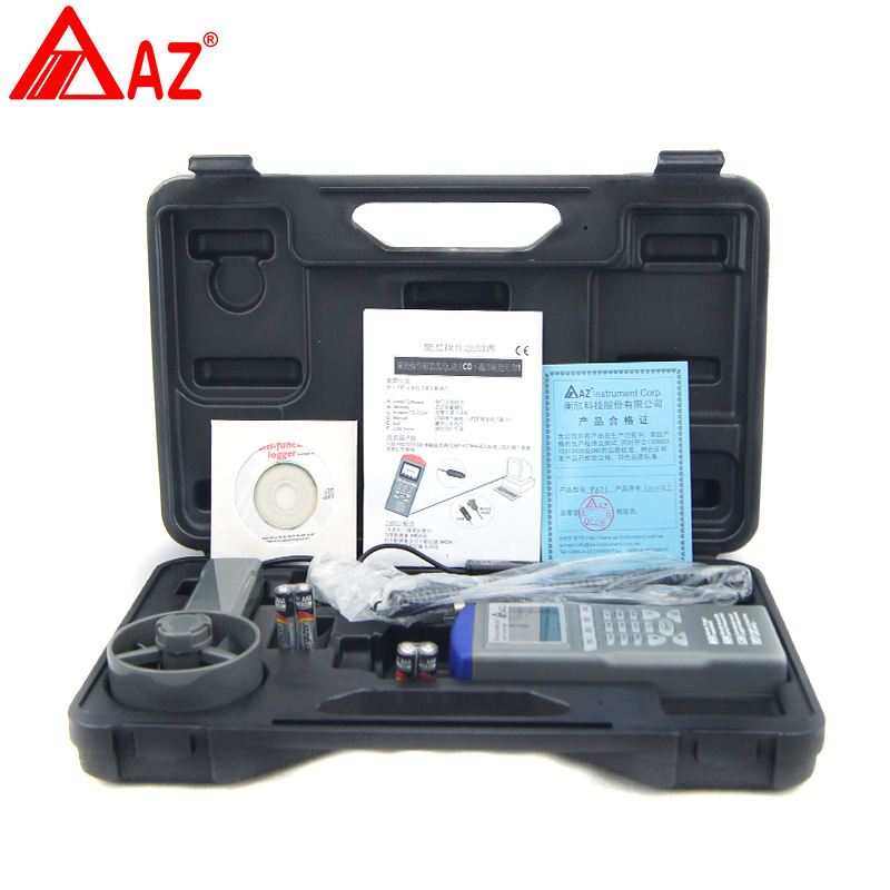 衡欣 AZ9671多功能高精度風(fēng)速儀 溫濕度記錄儀器 風(fēng)速風(fēng)量測試儀 AZ9671臺灣衡欣智能型風(fēng)速計(jì)