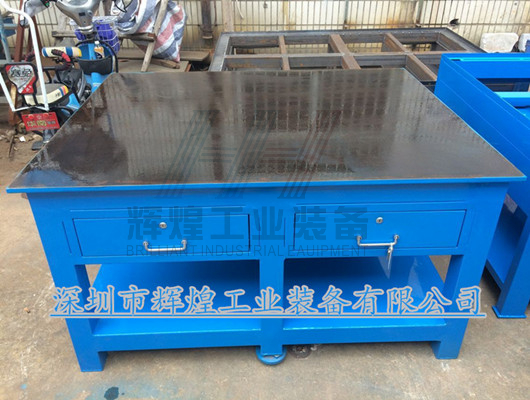 深圳 輝煌HH-008 重型虎鉗實驗桌2工位鉗工臺加厚鋼制耐敲打維修桌 佛山鑄鐵工作桌 江門鉗工模具臺