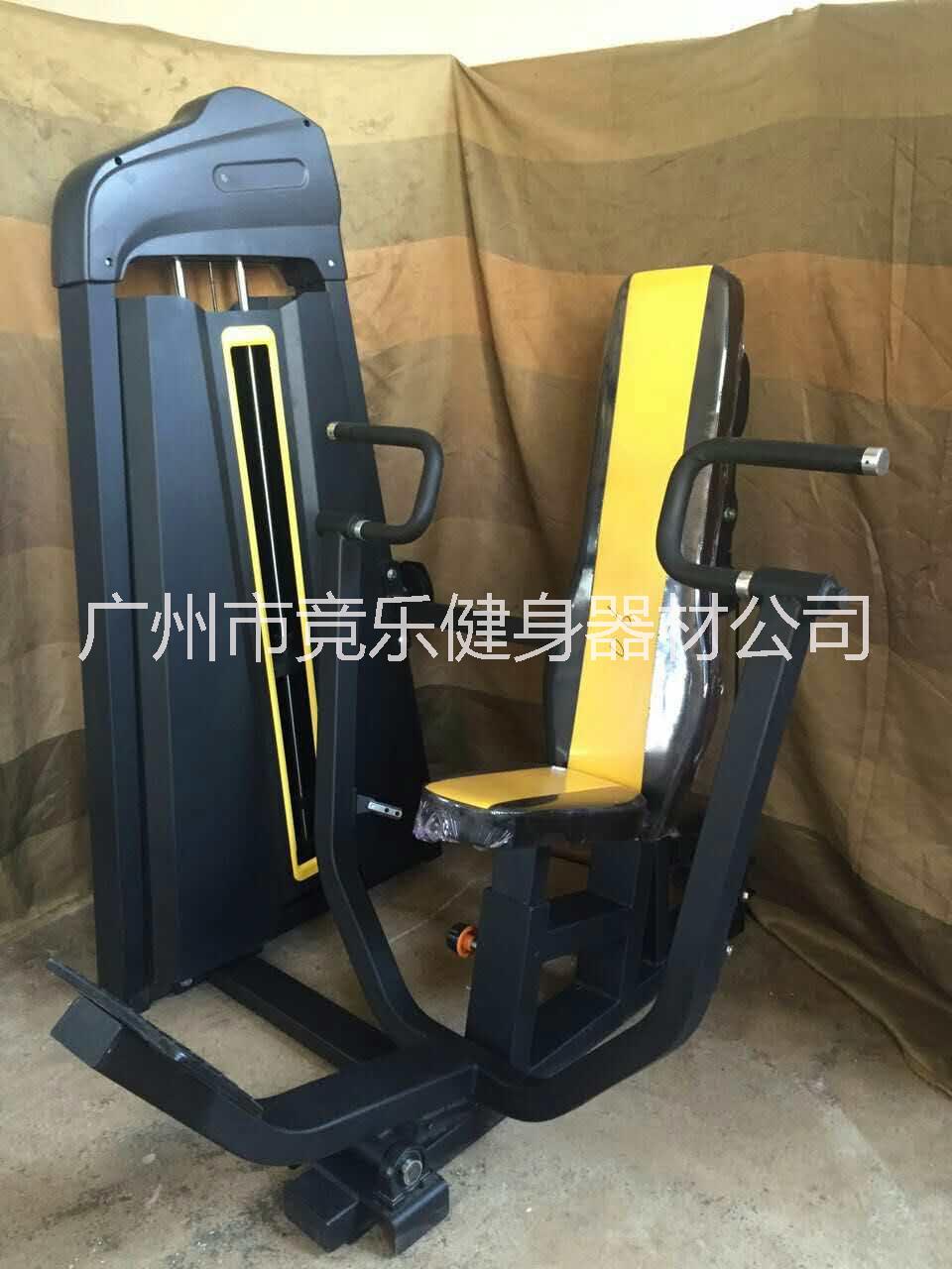 坐姿推胸機(jī)（鋼板配重片）坐姿推胸訓(xùn)練器 平推訓(xùn)練機(jī)單人站綜合訓(xùn)練機(jī)健身房健身器材