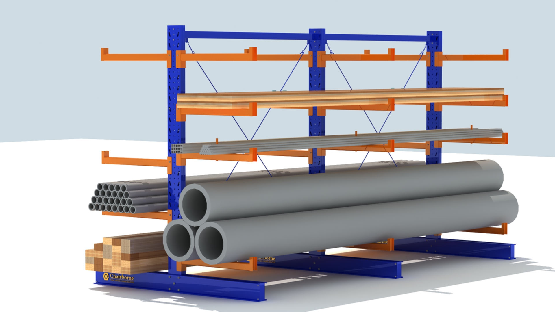 廠家直銷懸臂式貨架重型貨架庫房用單雙面長條物料儲存