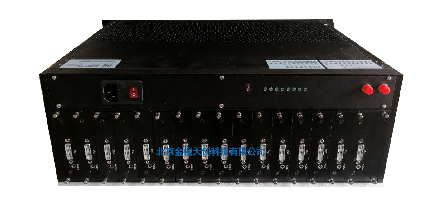 16路DVI高清光端機,16路DVI高清視頻信號 ，帶16路立體聲音頻信號