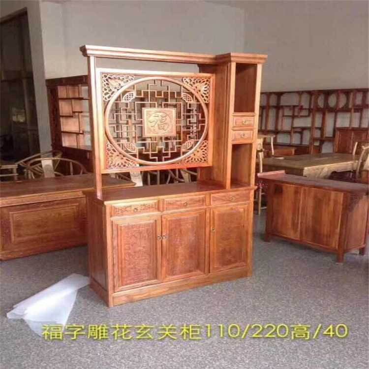 國華木雕仿古門窗玄關(guān)隔斷吊頂屏風(fēng)