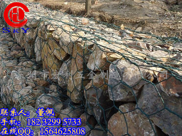 護(hù)坡格賓石籠-防汛物資鉛絲籠選的好、河道施工沒煩惱