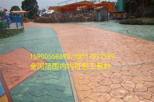 彩色混凝土壓模地坪攤鋪專業(yè)*