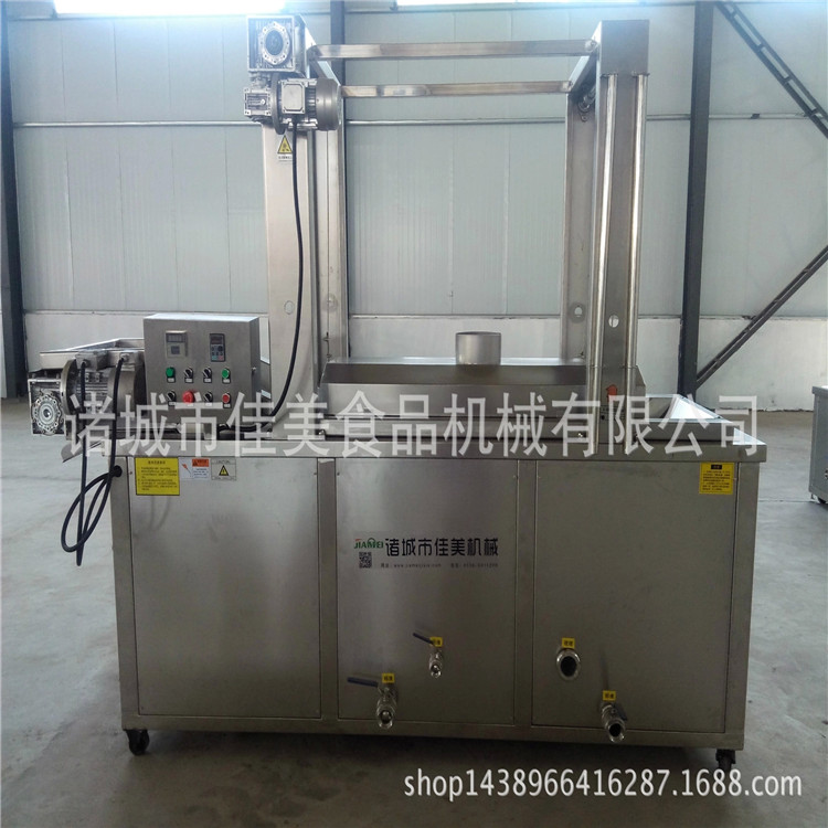 電加熱豆泡油炸機(jī) 魚(yú)豆腐油炸設(shè)備 膨化食品油炸機(jī)山東廠家 連續(xù)式魚(yú)豆腐油炸機(jī)定做