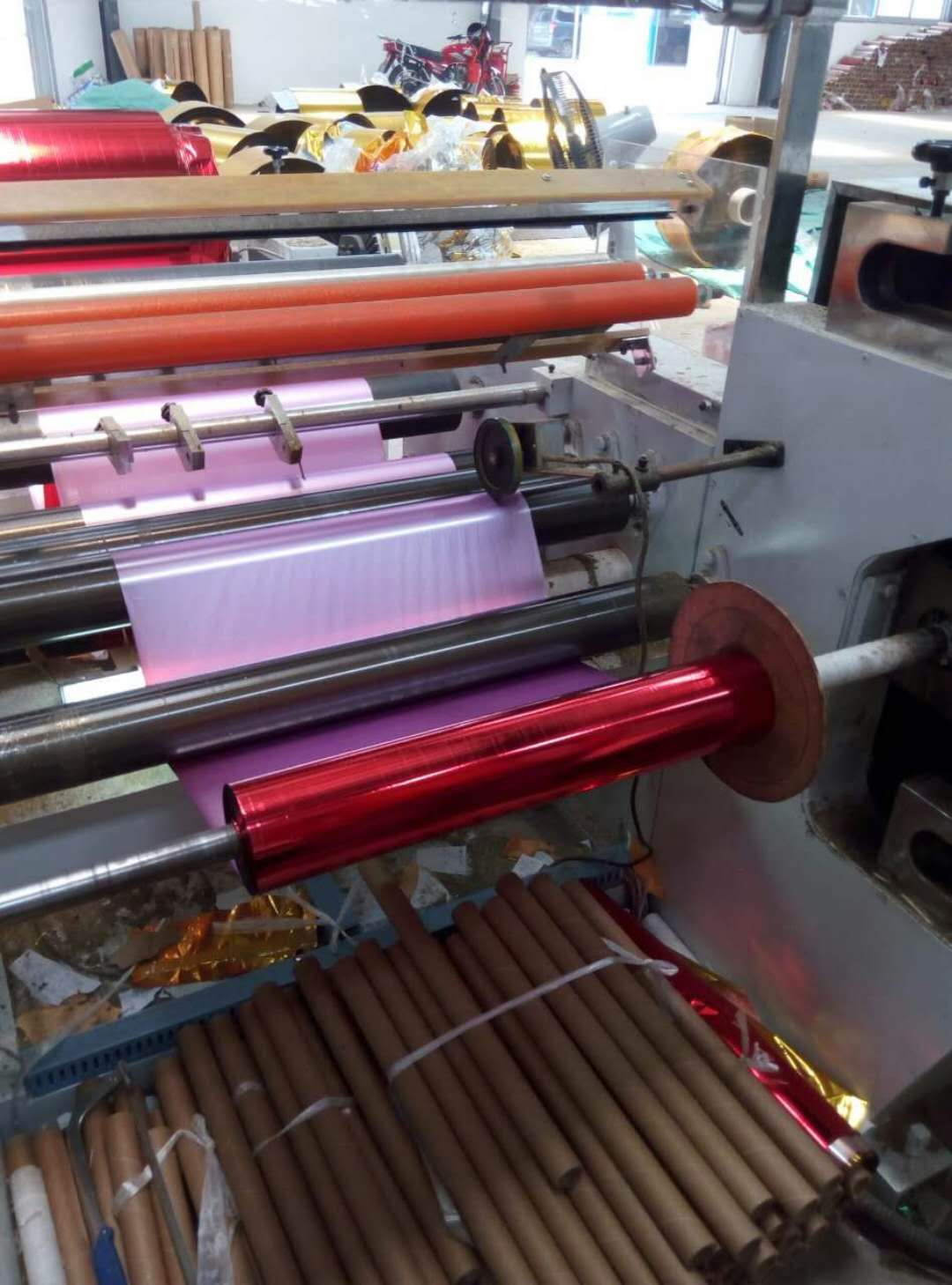 浩旺 大紅 電化鋁 燙金紙 燙印箔 燙印材料 適用于佛香 紙張 包裝 大紅燙金紙