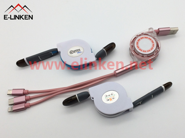 一拖三充電線 雙向拉伸一拖三數(shù)據(jù)充電線批發(fā)價(jià)格