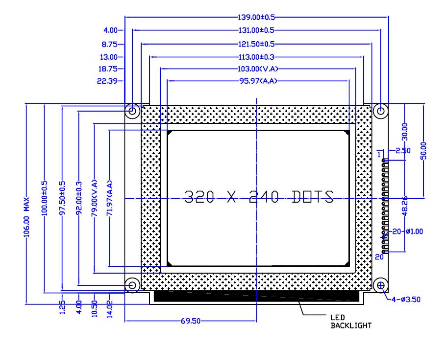 工業(yè)級5.1寸320240工控屏 320240點(diǎn)陣液晶屏 天馬LCD屏 8835控制器