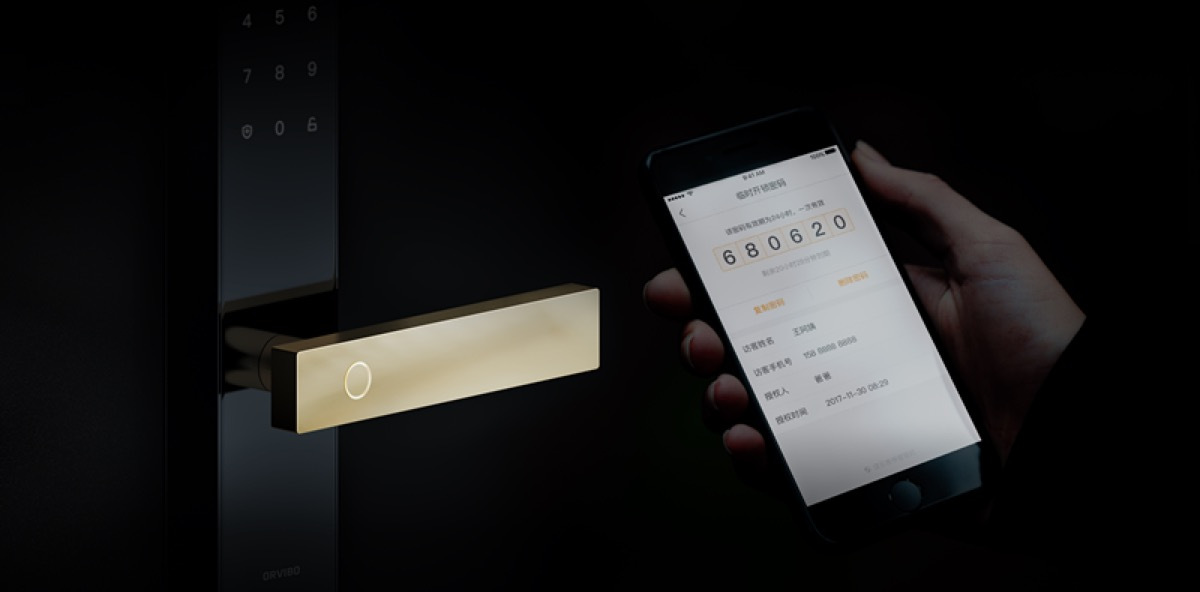 重慶家適康智能科技?xì)W瑞博ORVIBO智能家居智能鎖T1型指紋鎖密碼鎖