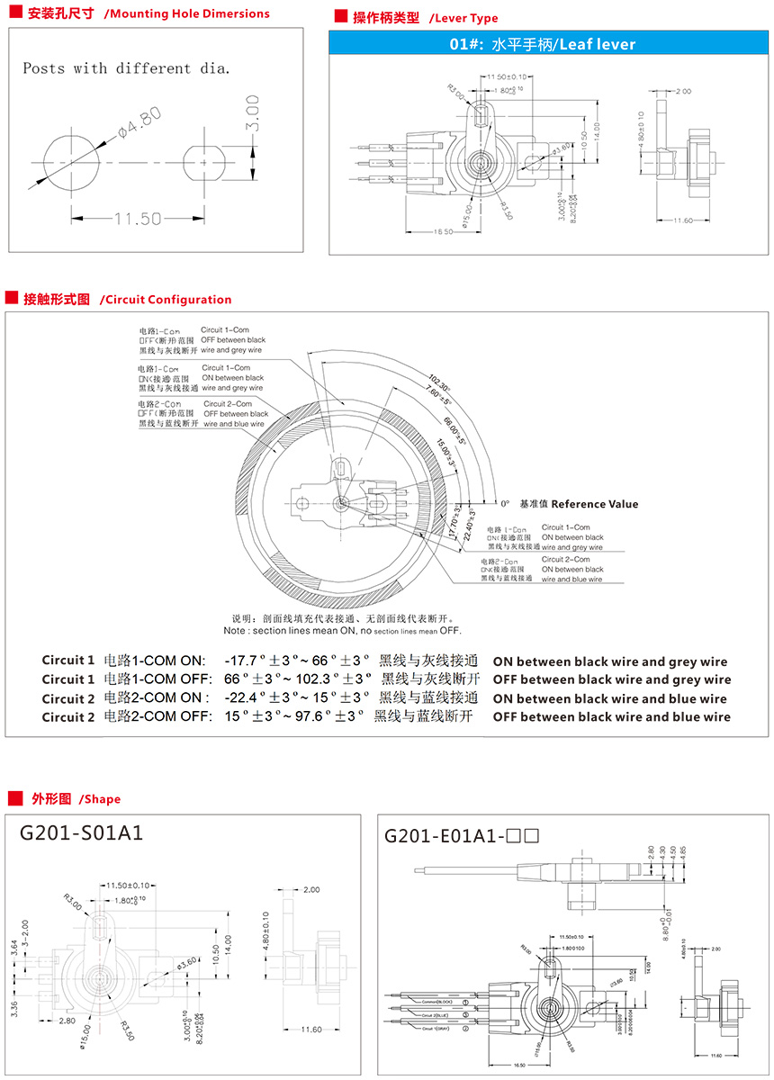 IP67防塵防水/超小體積/高壽命/汽車(chē)家電旋轉(zhuǎn)開(kāi)關(guān) 旋轉(zhuǎn)式防水型微動(dòng)開(kāi)關(guān)
