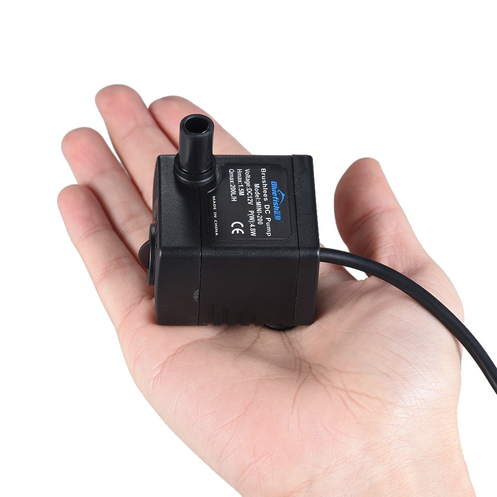 藍魚MINI-200迷你魚缸換水泵12V微型無刷直流魚缸泵