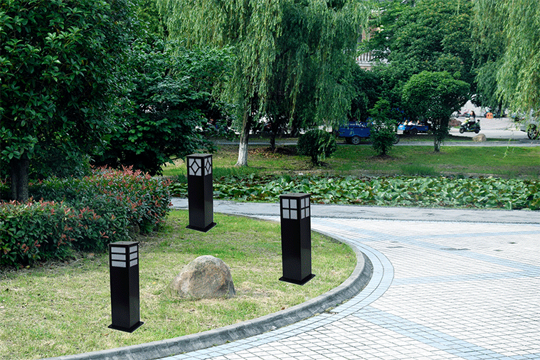 超亮戶外防水太陽能方形草坪燈led60cm70cm80cm草地?zé)艏庸づl(fā)