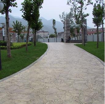 淮北彩色藝術(shù)壓模地坪 壓花路面 直接廠家