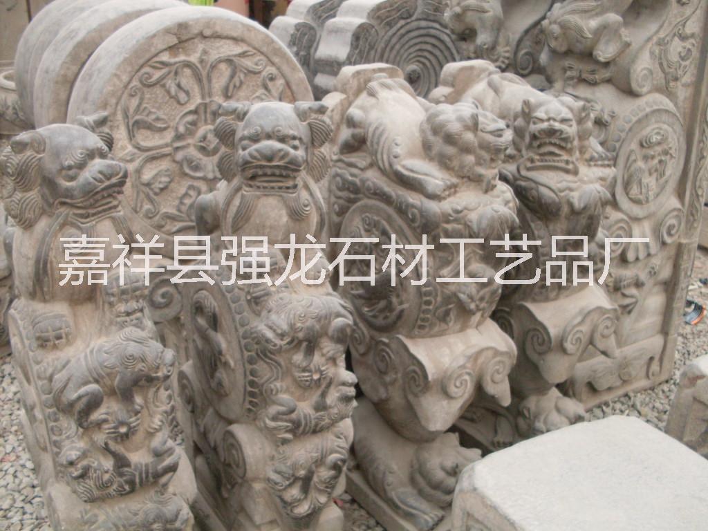 供應仿古石獅 仿古青石石獅 青石石獅 青石石獅廠家 青石石獅價格 石雕石獅 舊青石石獅