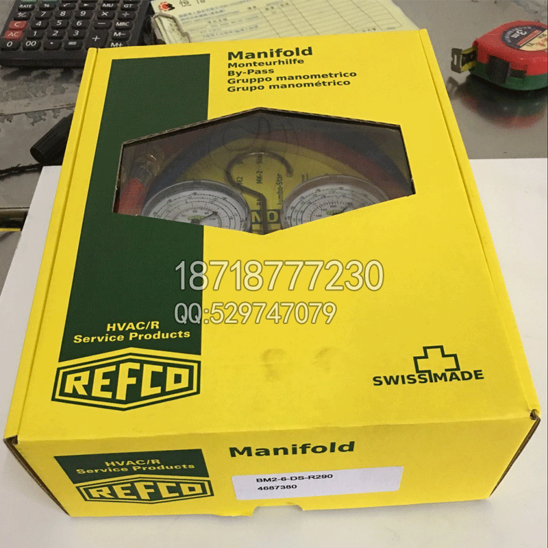 供應(yīng)瑞士威科復(fù)合壓力表BM2-6-DS-R410A 空調(diào)加氟表 加雪種壓力表 加雪種用壓力表