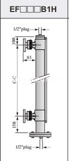 磁性浮子式液面計(jì)  EF - 口口 - B1H