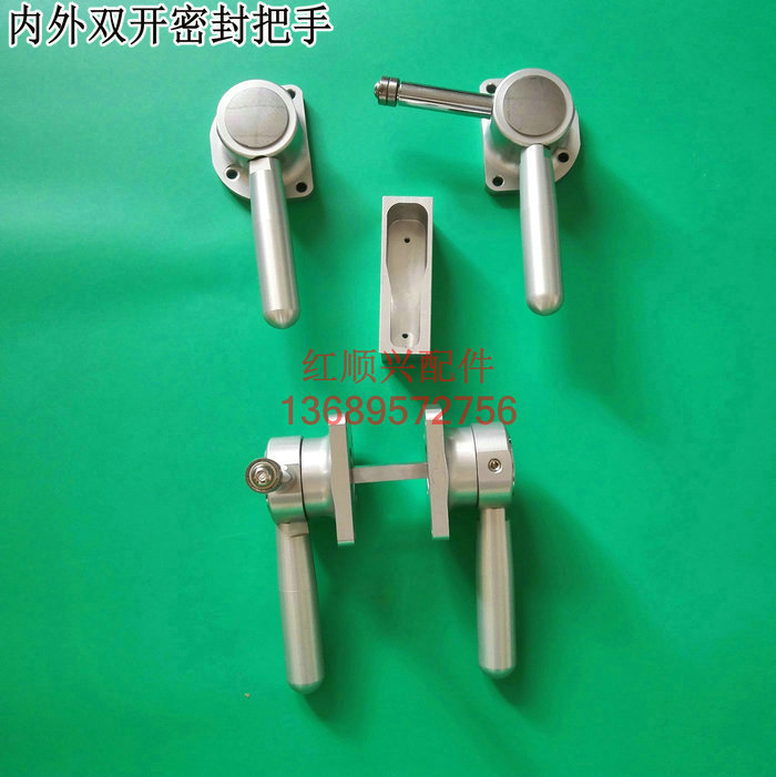 紅順興銷音門內外雙開把手密閉門把手特種門雙把手 靜音門把手 紅順興銷音門內外雙把手