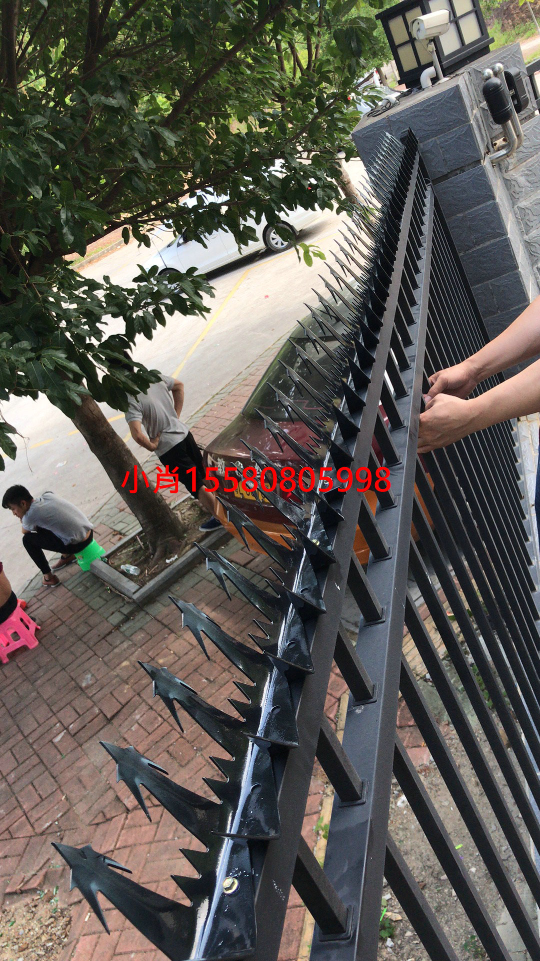 長(zhǎng)株潭地區(qū)圍墻防爬刺釘包安裝