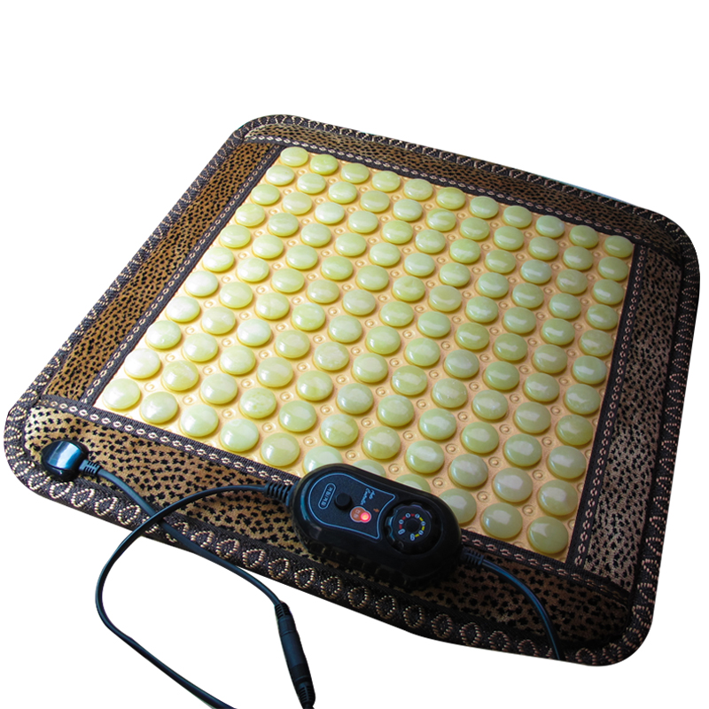 雙東玉玉石汽車坐墊夏涼加熱汽車椅墊辦公室電加熱遠(yuǎn)紅外保健坐墊會(huì)銷禮品 雙東玉玉石汽車坐墊