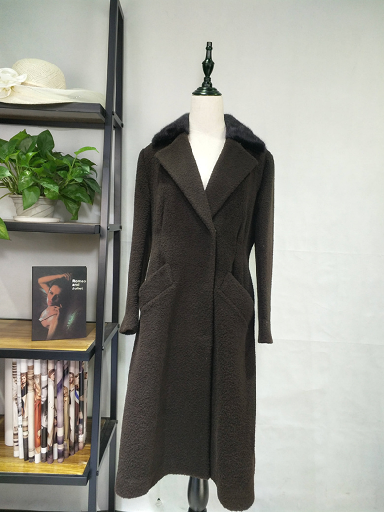 高端【歐莎*】羊剪絨大衣新款上貨品牌折扣*批發(fā)走份 高端歐莎*羊剪絨大衣